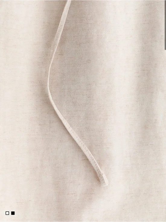 H&M Linen Blended Wide Leg Pants - Picture 2 of 4